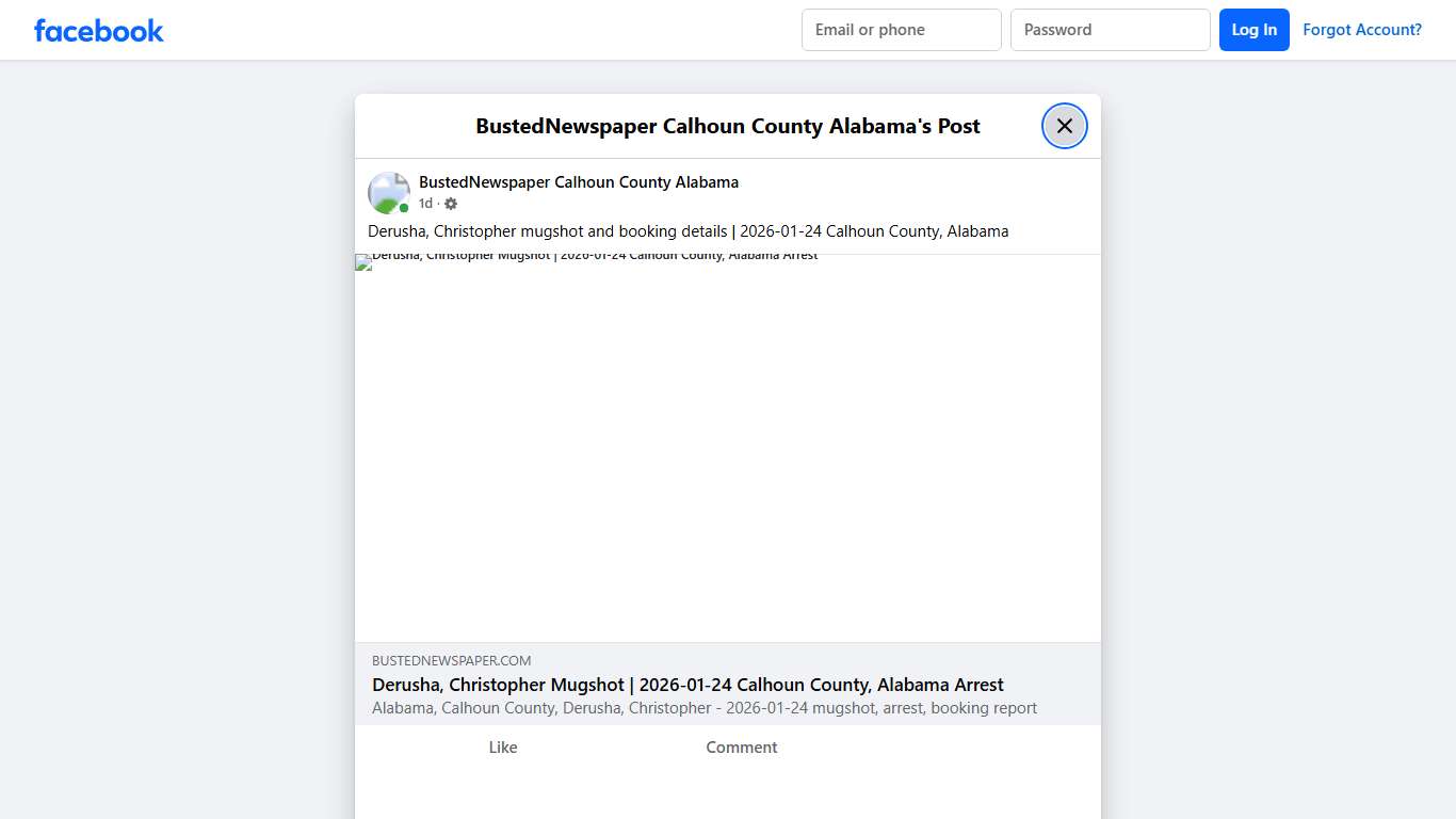 Derusha,... - BustedNewspaper Calhoun County Alabama Facebook