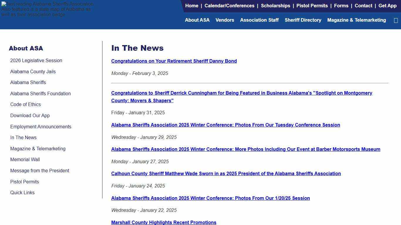 In The News Alabama Sheriffs Association - Alabama